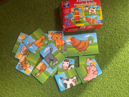 Farmyard Heads and Tails Puzzles Set