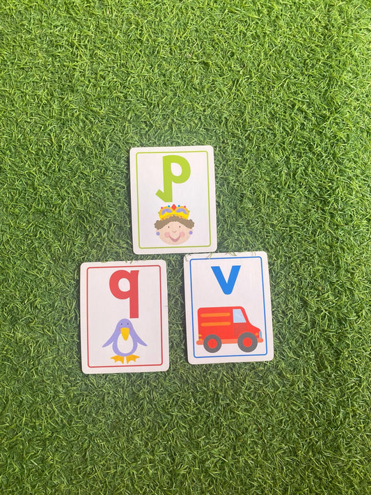 Flash Cards Small Letters abc - Phonics with Pictures