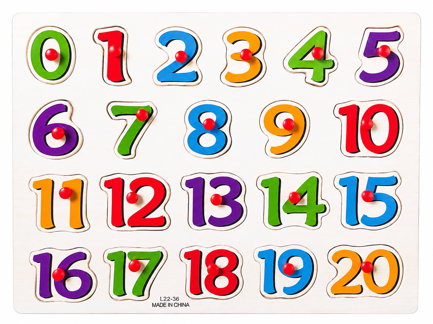 Educational Knobbed Puzzles Boards Large
