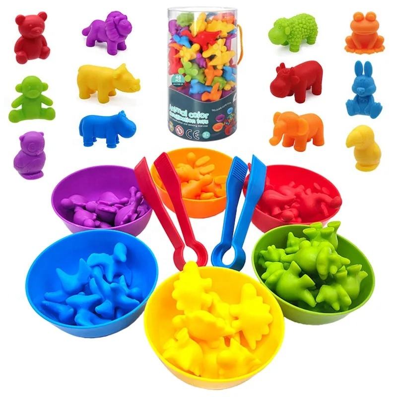 Rainbow Counting and Color Sorting Activity