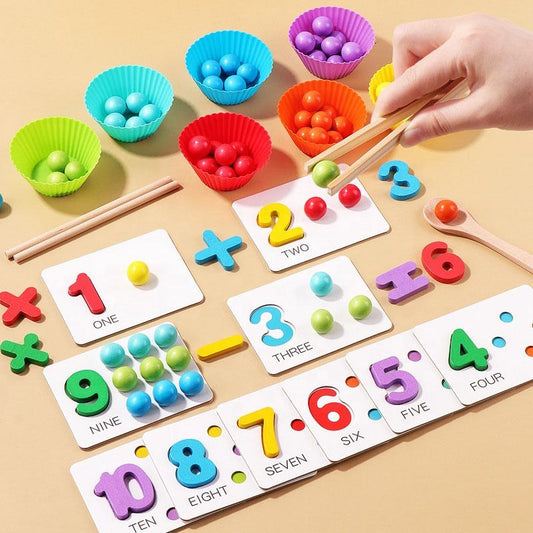 Number Beads Matching Math Activity Toy