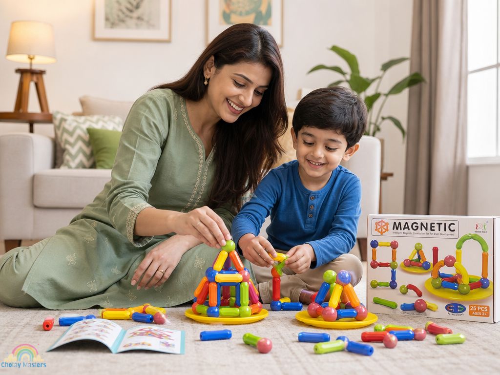 Magnetic Rods Construction Set – STEM Building Toy for Kids