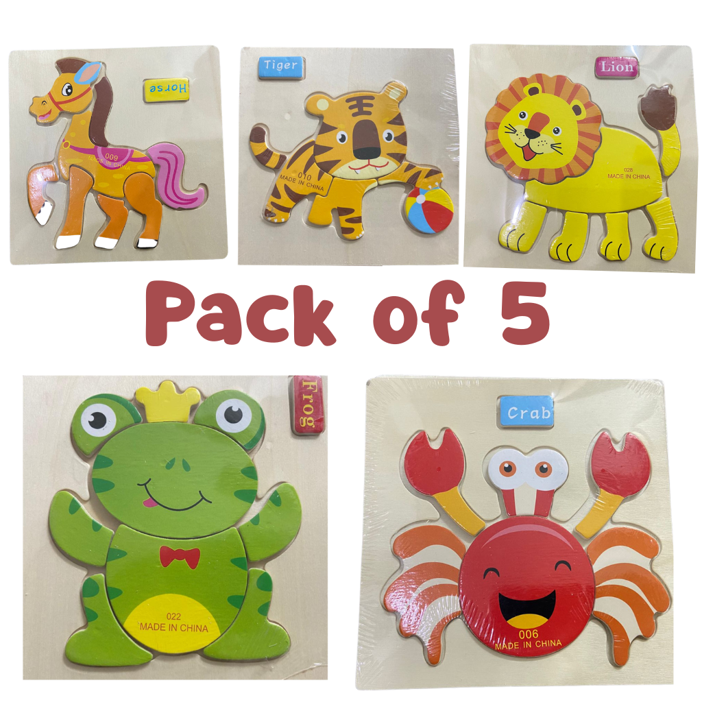 Mini Wooden Puzzles Different Themes Bundles