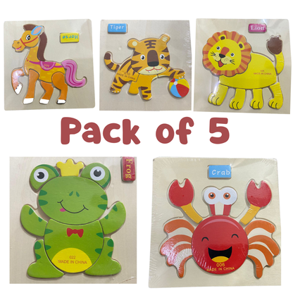 Mini Wooden Puzzles Different Themes Bundles