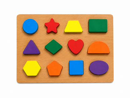 Wooden Alphabet Puzzle Board for Kids Large – ABC & 123