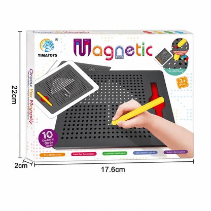 Magnetic pad Drawing Board Includes Pattern Cards and Pen