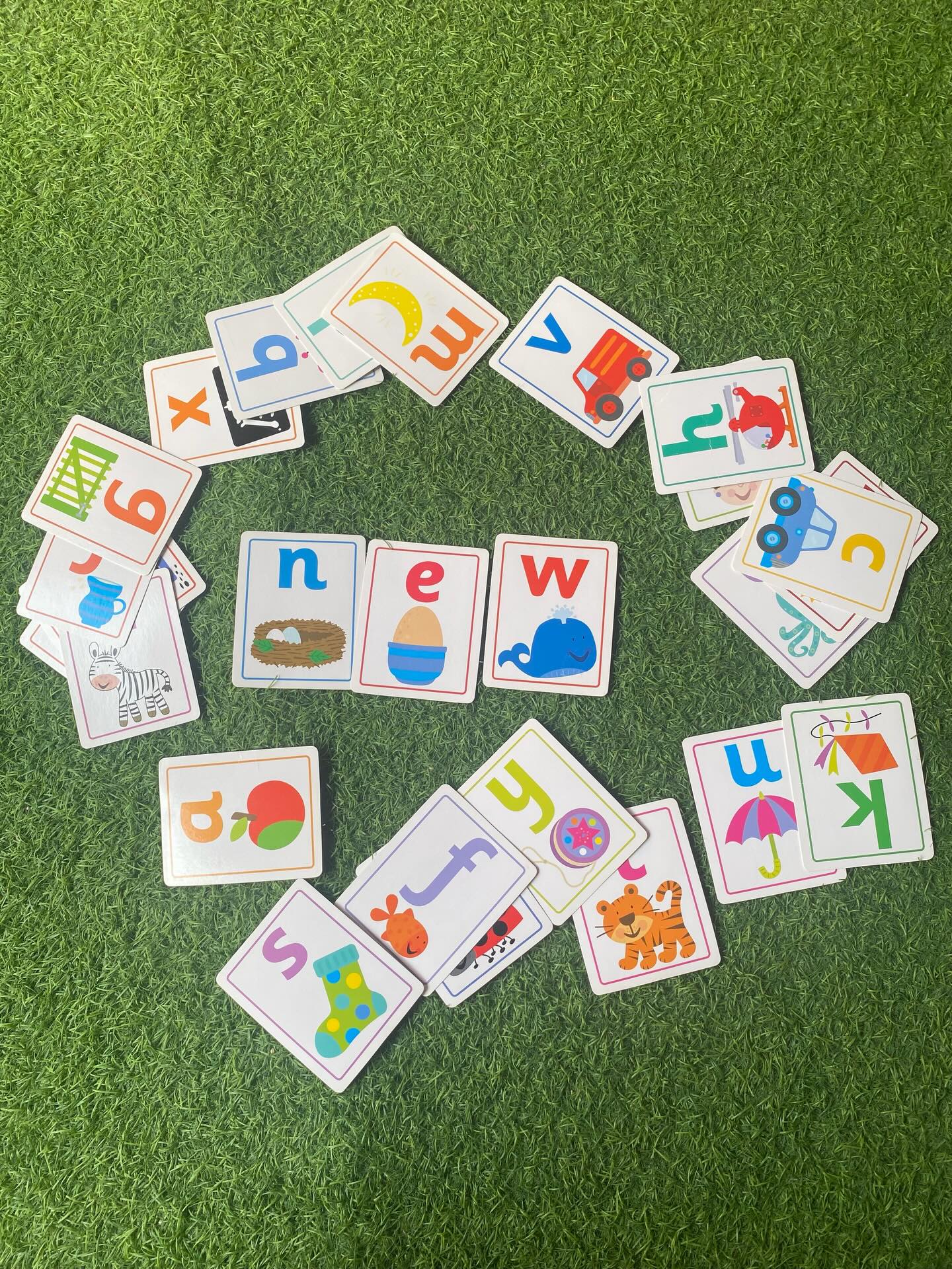 Flash Cards Small Letters abc - Phonics with Pictures