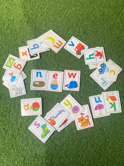 Flash Cards Small Letters abc - Phonics with Pictures