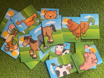 Farmyard Heads and Tails Puzzles Set