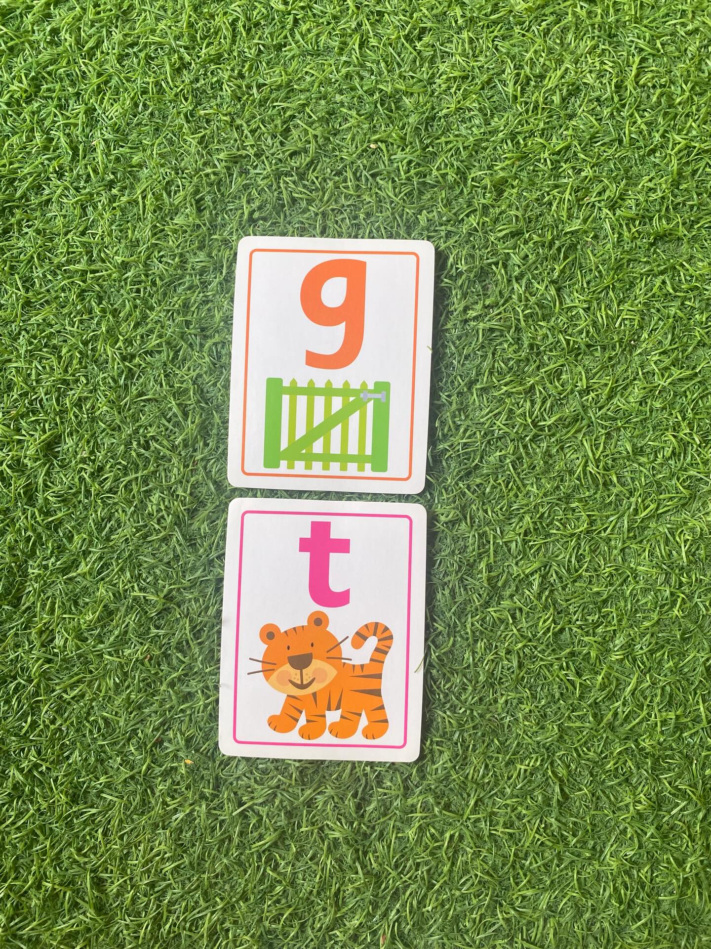 Flash Cards Small Letters abc - Phonics with Pictures