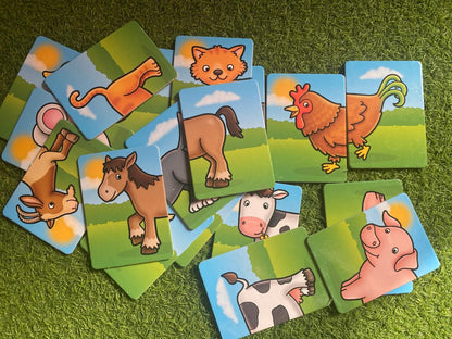Farmyard Heads and Tails Puzzles Set