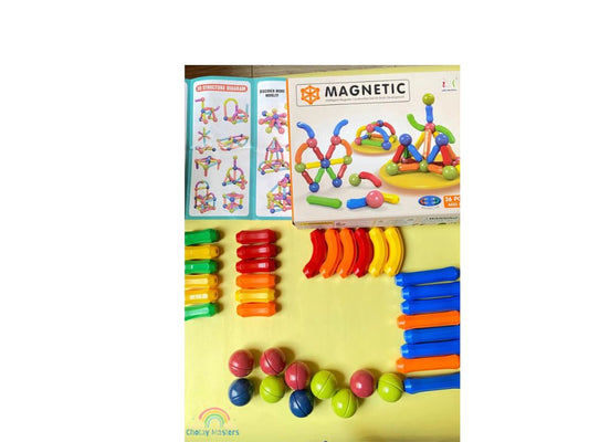 Magnetic Rods Construction Set – STEM Building Toy for Kids