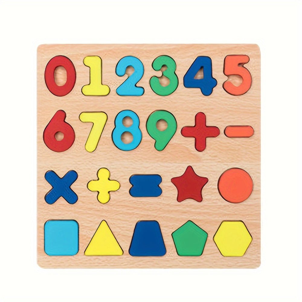Educational Wooden Slates Small (Shapes +123 + ABC) - Chotaymasters