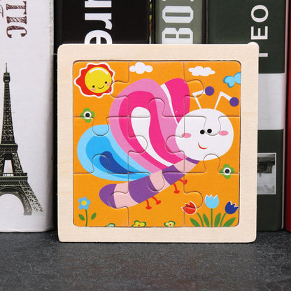 Nine Pieces Small Puzzle Sets Different Series