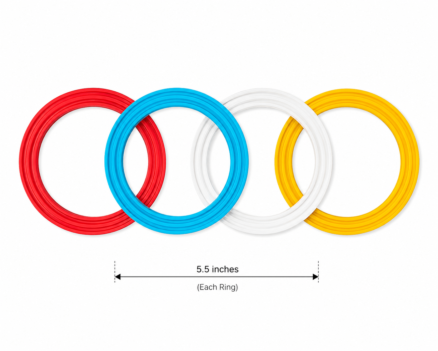 5 Colors Plastic Rings for Multiple Kids Activity - Chotaymasters