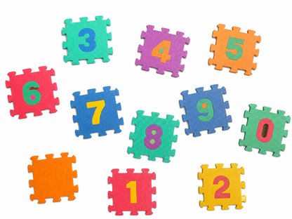 Foam Numbers Learning Puzzles - Soft Foam Puzzle Mat
