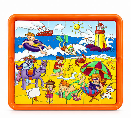 Beach Party Magnetic Puzzles with Drawing