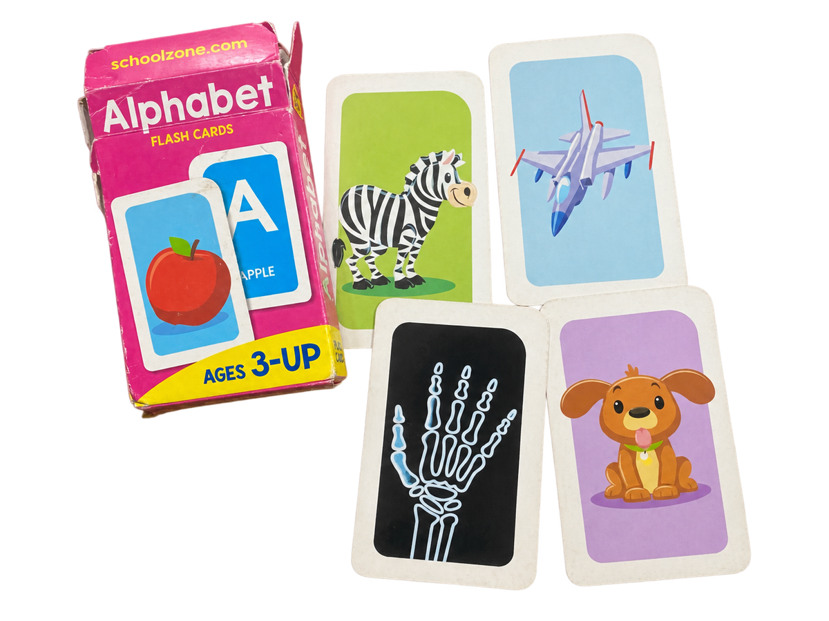 Double Sided Alphabet Flash Cards with Pictures