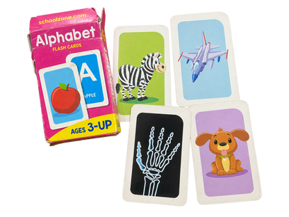 Double Sided Alphabet Flash Cards with Pictures