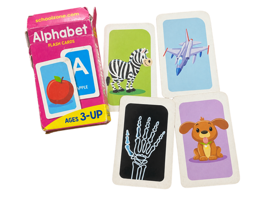 Double Sided Alphabet Flash Cards with Pictures