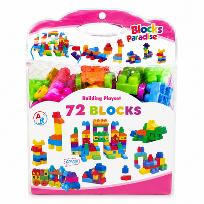 Building Blocks for Toddlers 72 Pieces Bag