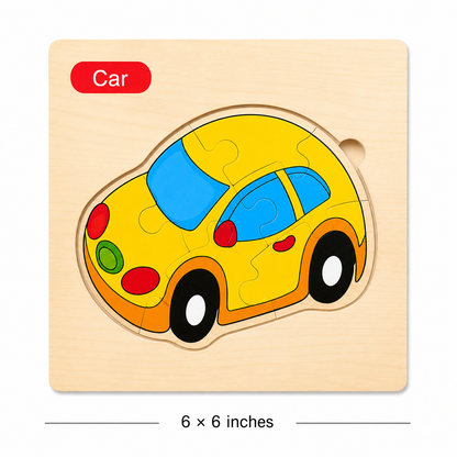 Mini Light Wooden Puzzles Different Themes