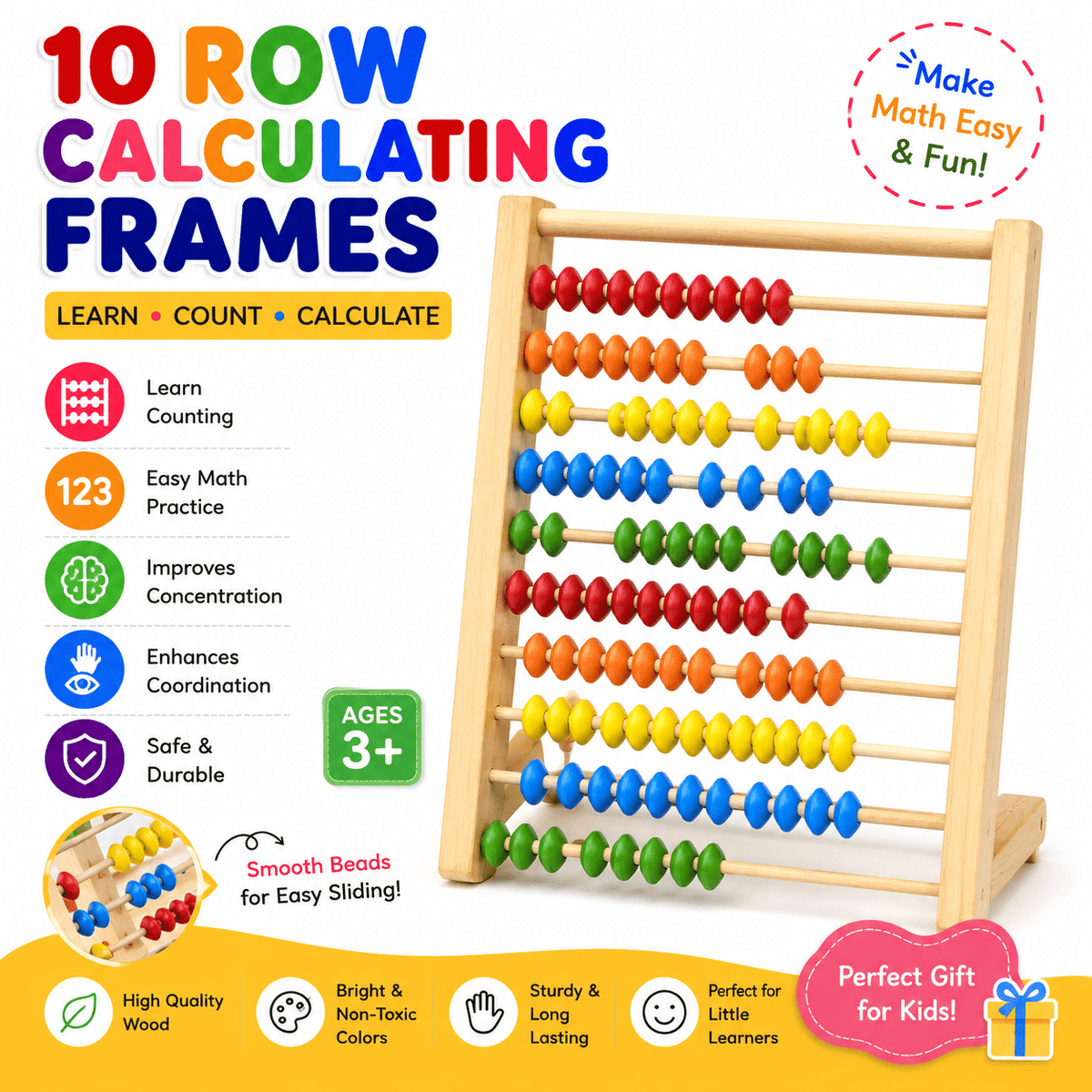 10 Rows Calculating Frame Math Activity - Chotaymasters