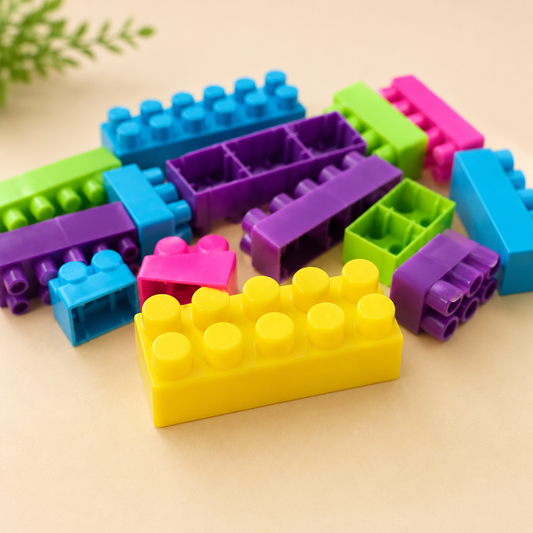 Mixed Size Colorful Building Blocks - Pack of 40 Pcs