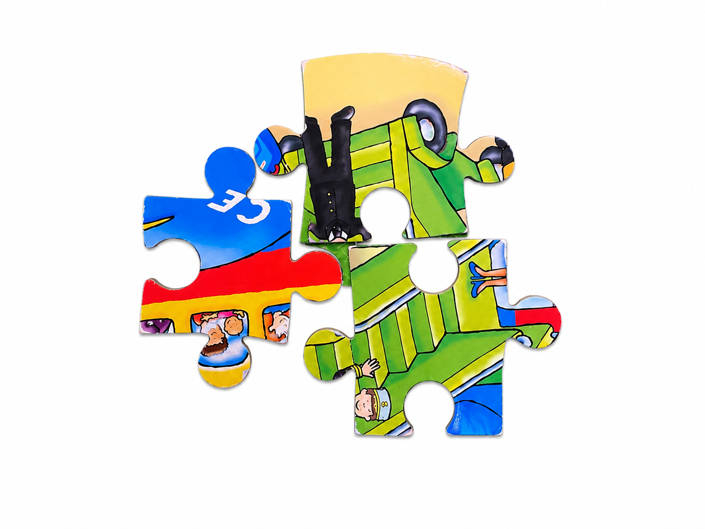 Airplane and the Airport Large Puzzles Set