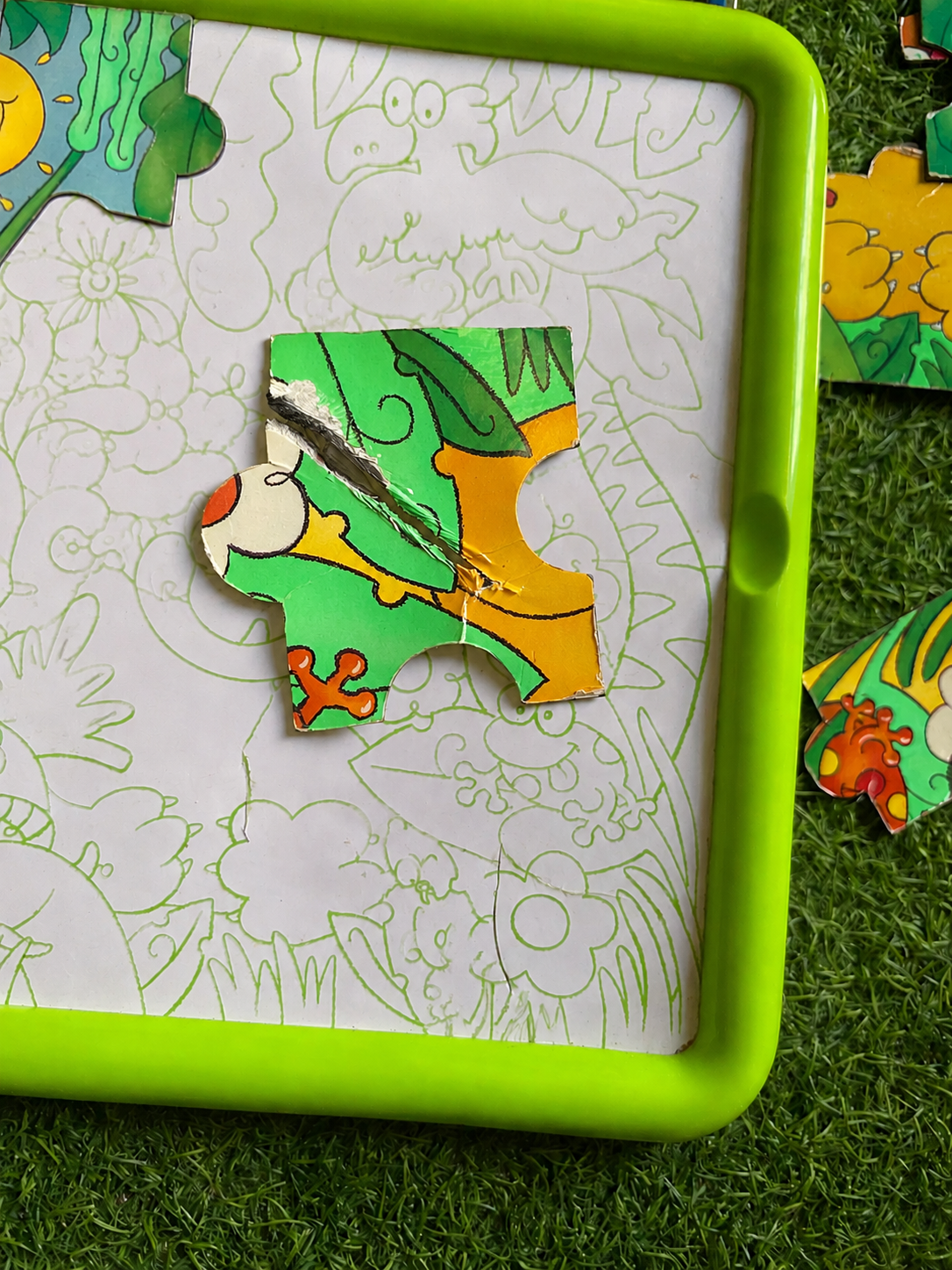 Jungle Theme Magnetic Puzzles Board