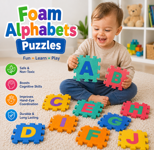 Foam Capital Alphabets Puzzles - Soft Foam Learning Puzzle Mat