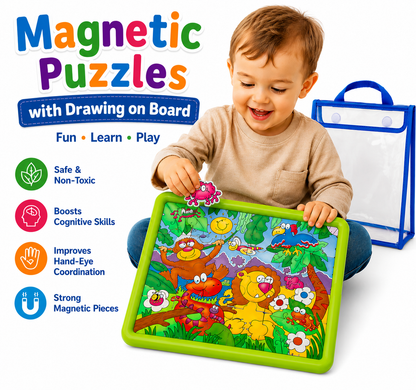 Jungle Theme Magnetic Puzzles Board