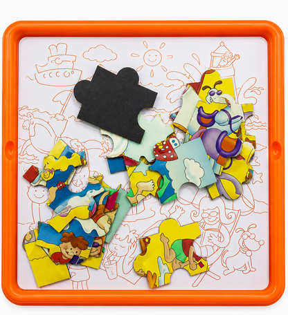 Beach Party Magnetic Puzzles with Drawing