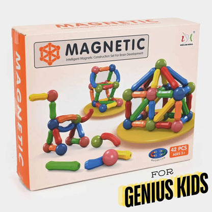 Magnetic Rods Construction Set – STEM Building Toy for Kids