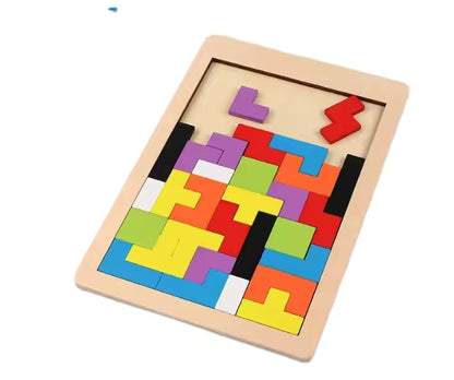 Wood Intelligence Puzzle Bricks