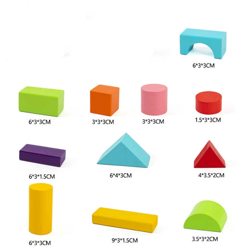 Wooden Building Blocks for Toddlers