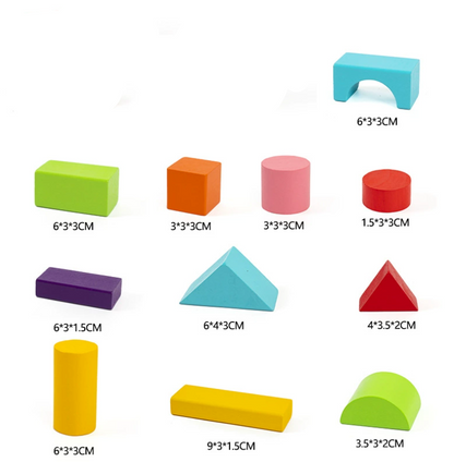Wooden Building Blocks for Toddlers