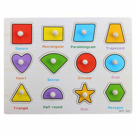 Educational Knob Puzzles Boards Large