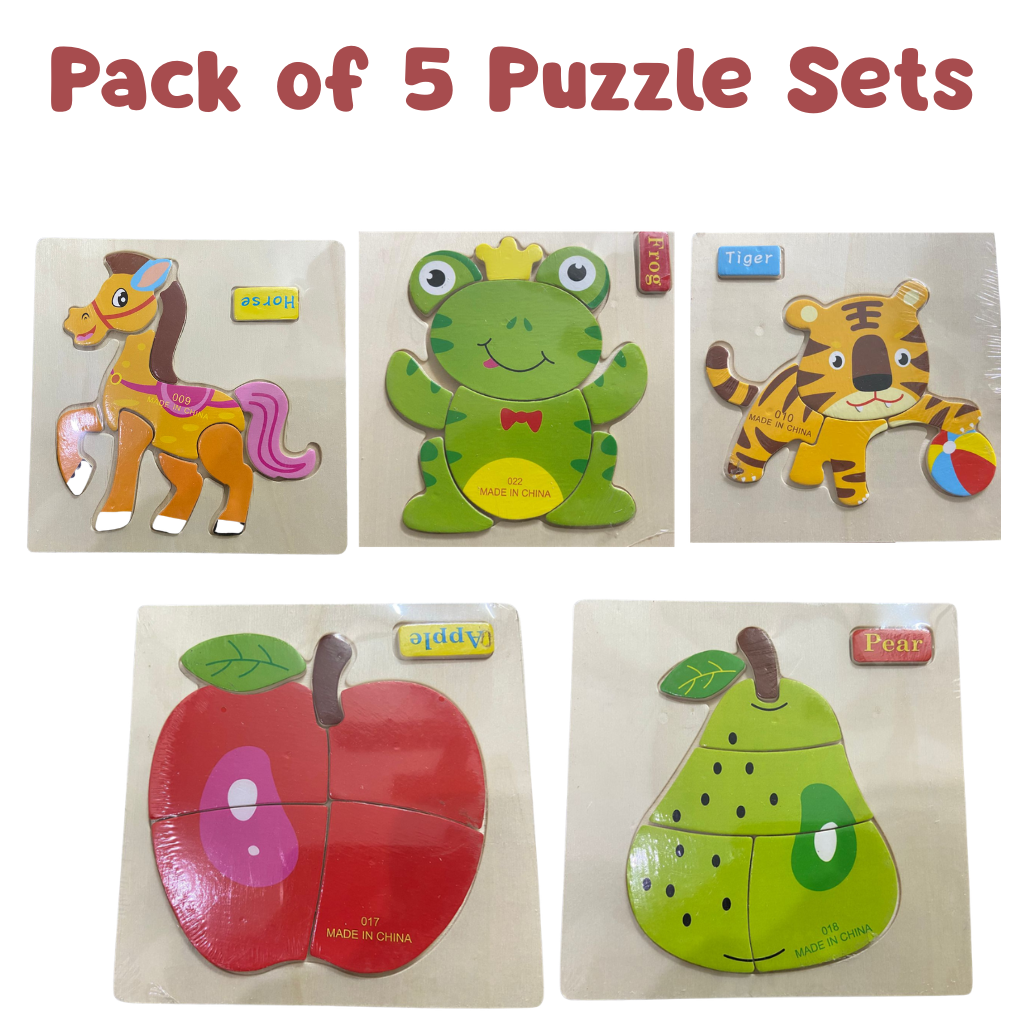 Mini Wooden Puzzles Different Themes Bundles