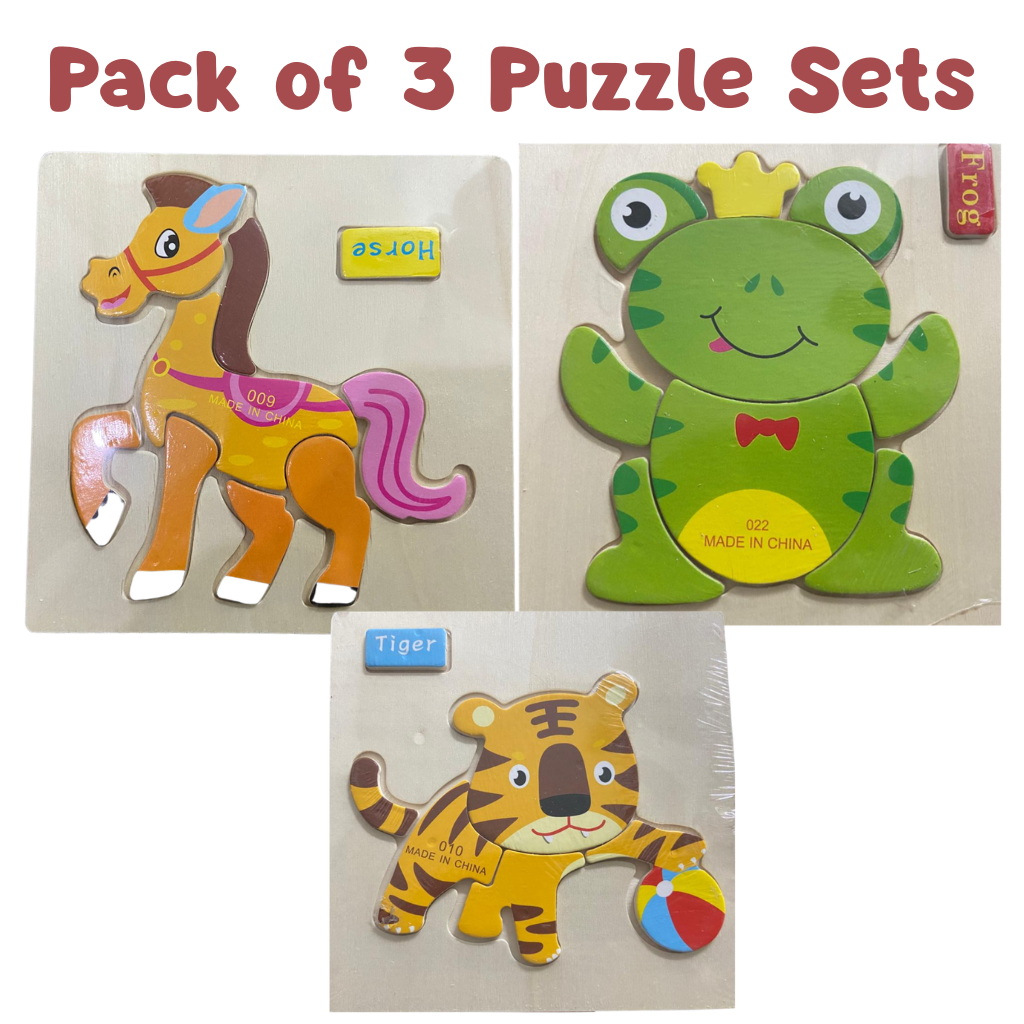 Mini Wooden Puzzles Different Themes Bundles