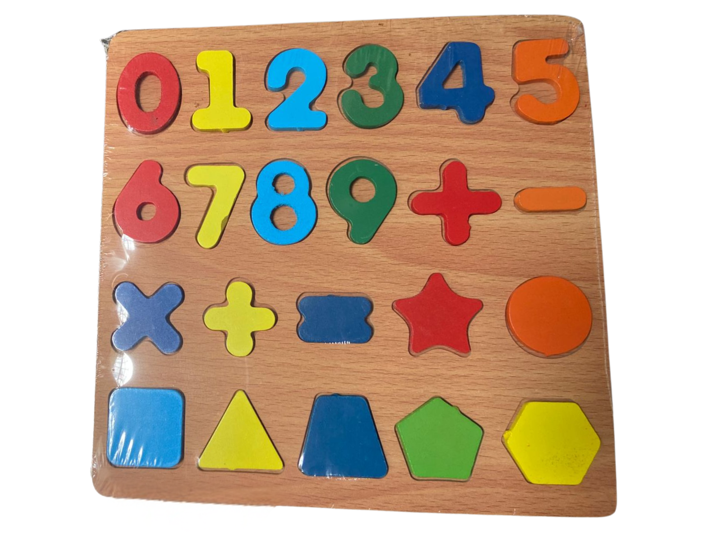 Educational Wooden Slates Small (Shapes +123 + ABC)