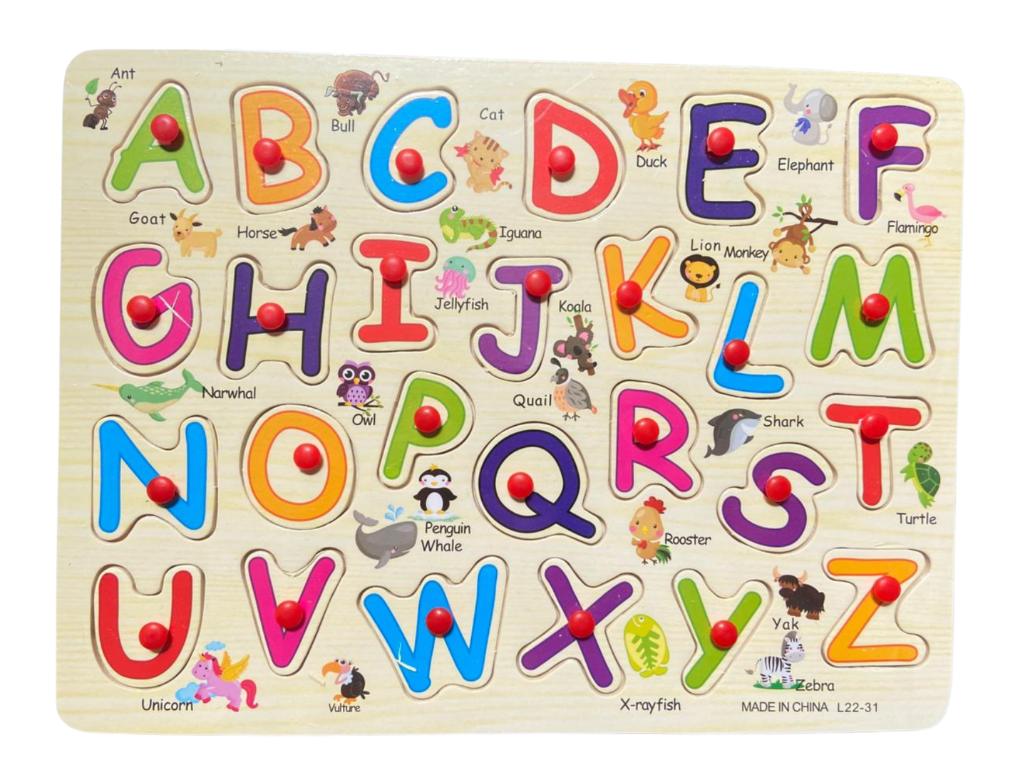 Educational Knob Puzzles Boards Large
