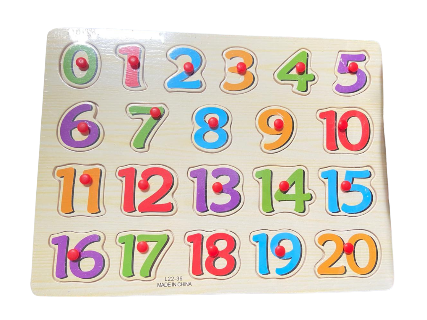 Educational Knob Puzzles Boards Large