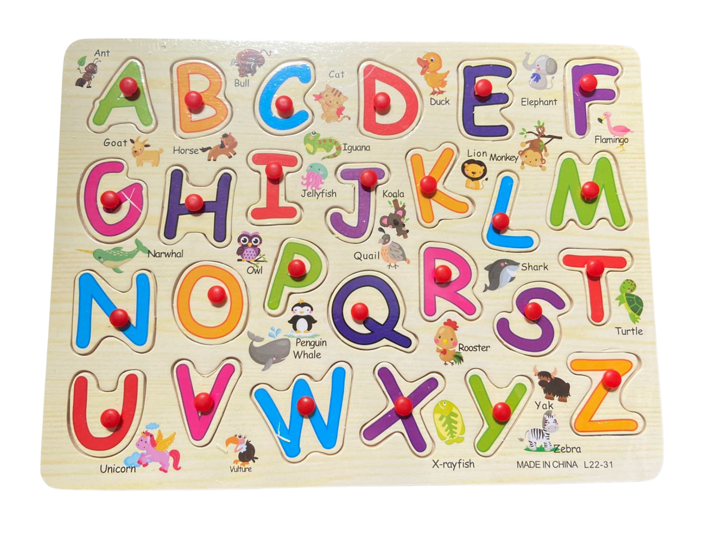 Educational Knob Puzzles Boards Large