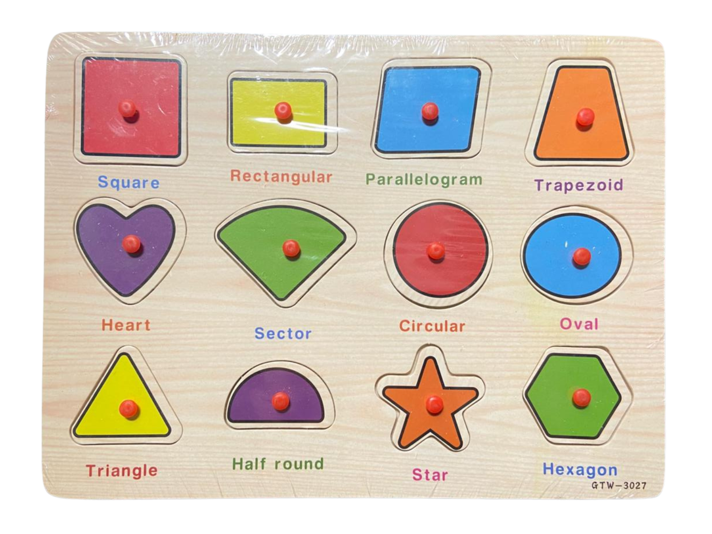 Educational Knob Puzzles Boards Large