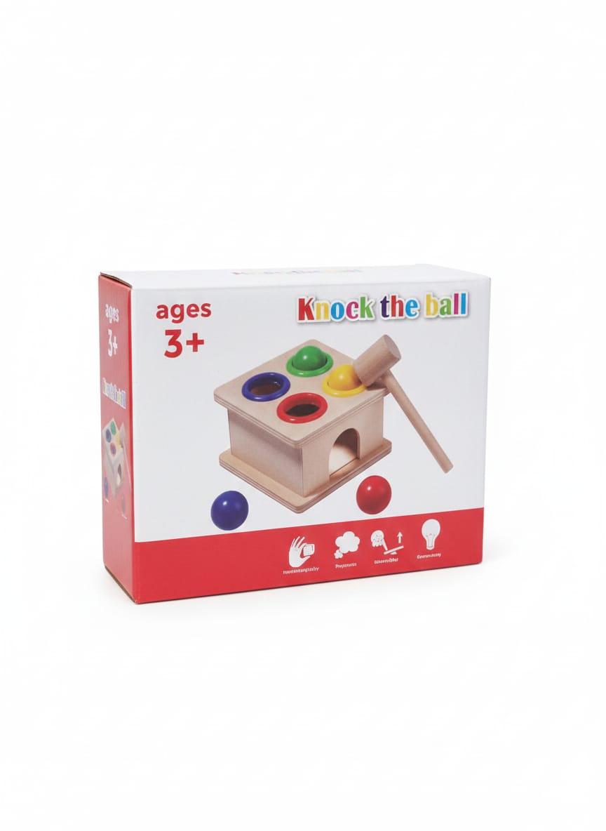 Knock the Ball Wooden Toy Game (Small)