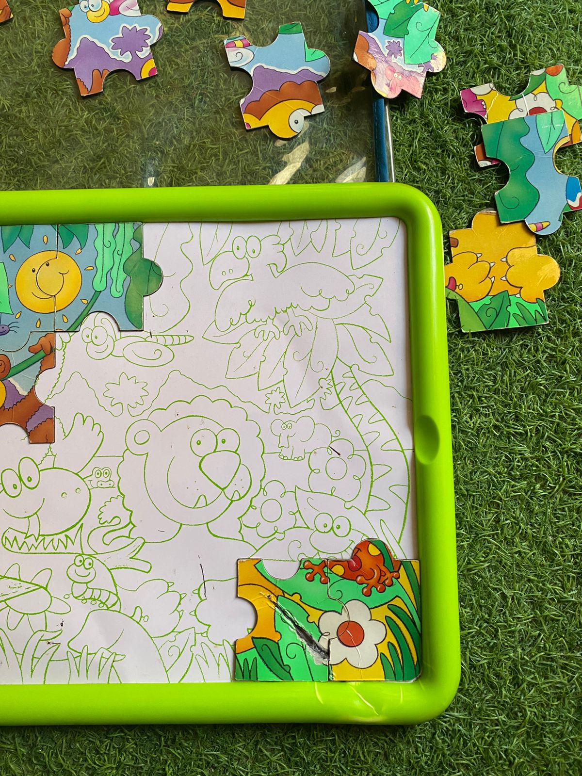 Jungle Theme Magnetic Puzzles Board