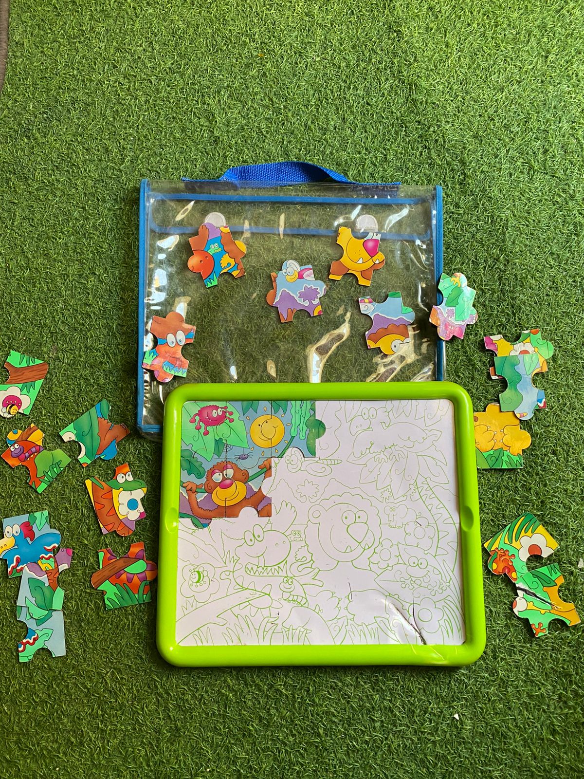 Jungle Theme Magnetic Puzzles Board