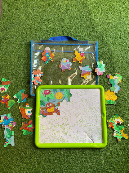 Jungle Theme Magnetic Puzzles Board
