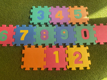 Foam Numbers Learning Puzzles - Soft Foam Puzzle Mat